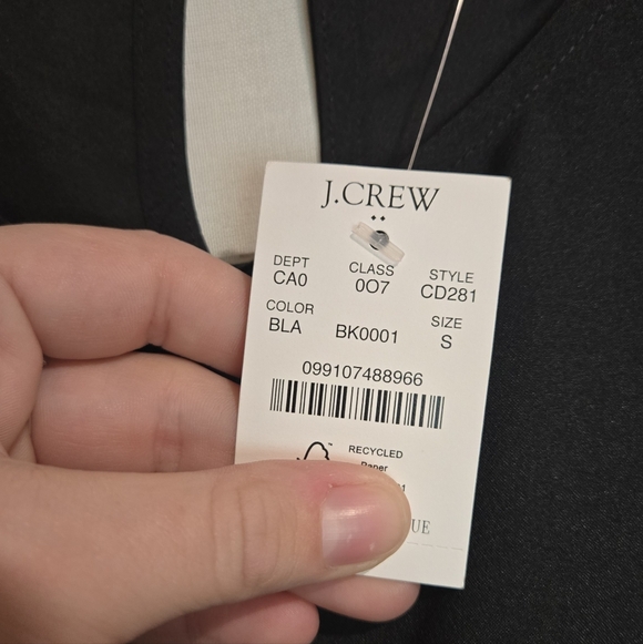 J Crew Short-sleeve crepe top- S - Picture 3 of 4